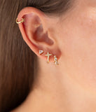 Boucles ZAG Lofoten en acier doré (vendue à la pièce)