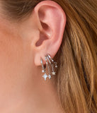 Boucles d'oreilles ZAG Cap Skirring en acier (vendues à la pièce)