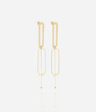 Boucles d'oreilles ZAG Rebel en acier doré