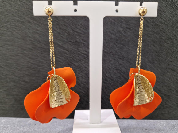Boucles ZAG en acier doré 880j810
