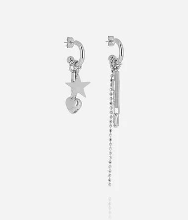Boucles d'oreilles ZAG Cure en acier