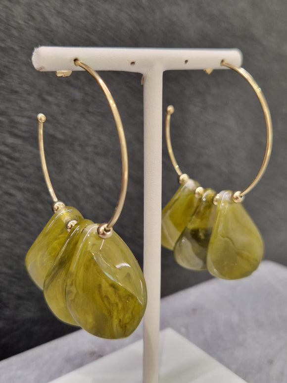 Boucles d'oreilles ZAG Ruta verte