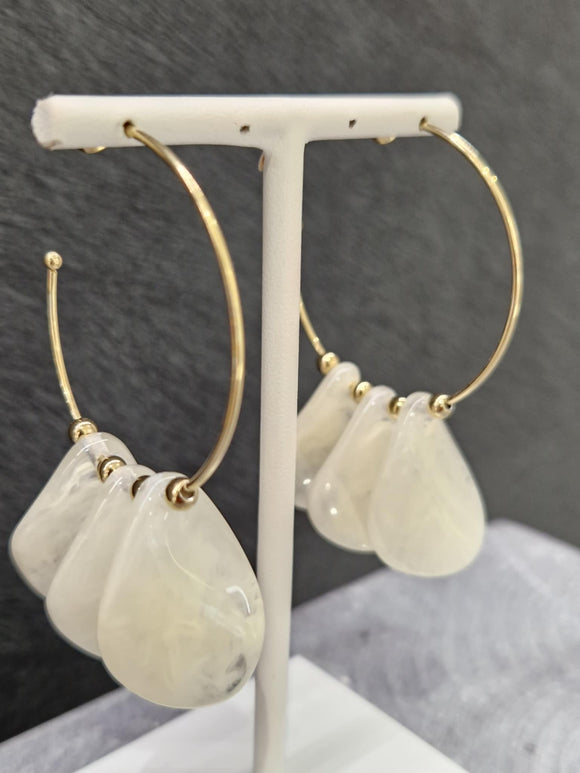 Boucles d'oreilles ZAG Ruta blanche