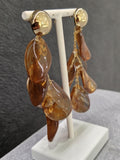 Boucles d'oreilles ZAG Keru marron