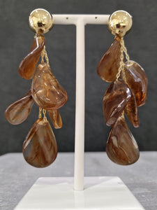 Boucles d'oreilles ZAG Keru marron