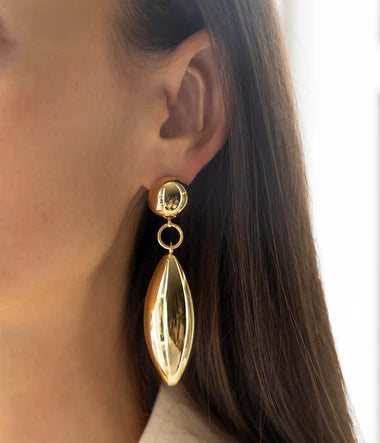 Boucles d'oreilles ZAG Velio en acier doré