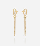 Boucles d'oreilles ZAG Erbajolo en acier doré