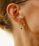 Boucles d'oreilles ZAG Erbajolo en acier doré