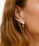 Boucles d'oreilles ZAG Mezcal en acier doré