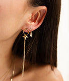 Boucles d'oreilles ZAG Montresta en acier doré