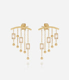 Boucles d'oreilles ZAG Siderno en acier doré