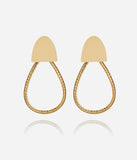 Boucles d'oreilles ZAG Théoline en acier doré