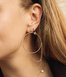 Boucles d'oreilles ZAG Amarante en acier doré