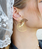 Boucles d'oreilles ZAG Auralis en acier doré