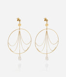 Boucles d'oreilles ZAG Solstice en acier doré