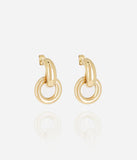 Boucles créoles Dina en acier doré 880J837
