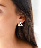 Boucles d'oreilles ZAG Cyrielle en acier doré