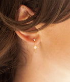 Boucles d'oreilles Zag Dresden en acier doré
