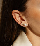 Boucles d'oreilles ZAG Topo en acier doré