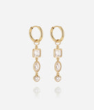 Boucles d'oreilles ZAG Ugento en acier doré