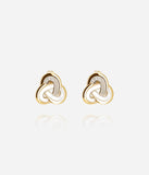 Boucles d'oreilles Zag Tossilo en acier doré