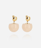 Boucles Zag Rosazia Pink en acier doré