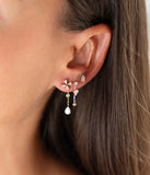Boucles d'oreilles ZAG Viken en acier doré