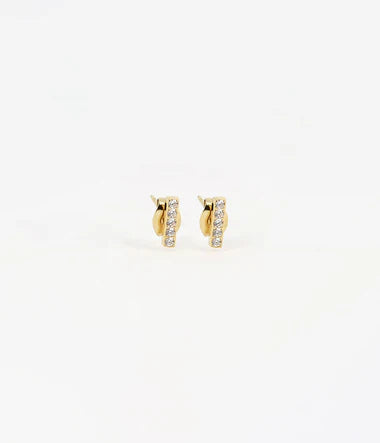 Boucles d'oreilles ZAG Allen en acier doré
