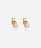 Boucles d'oreilles ZAG Elinaé en acier doré