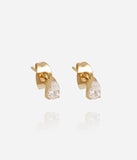 Boucles d'oreilles ZAG Anaé en acier doré