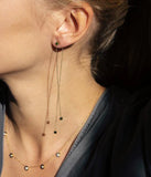 Boucles d'oreilles ZAG Symphonie en acier doré