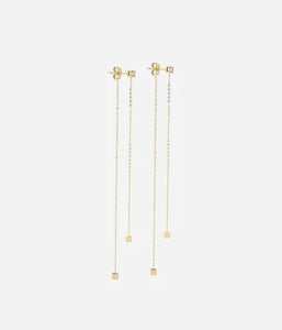Boucles d'oreilles ZAG Symphonie en acier doré