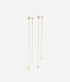 Boucles d'oreilles ZAG Symphonie en acier doré