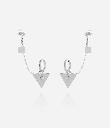 Boucles d'oreilles ZAG Banra en acier