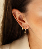 Boucles d'oreilles ZAG Paceco en acier doré