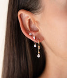Boucles d'oreilles ZAG Caldera en acier doré