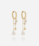 Boucles d'oreilles ZAG Caldera en acier doré