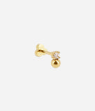 Piercing ZAG Bristol en acier doré (vendu à l'unité)