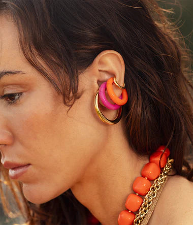 Earcuff ZAG Mareva fuchsia (vendu à l'unité)