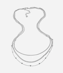 Collier triple sautoir ZAG Honorine en acier