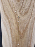 Collier ZAG Y en acier doré 850J458