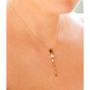 Collier ZAG Y en acier doré 850J480