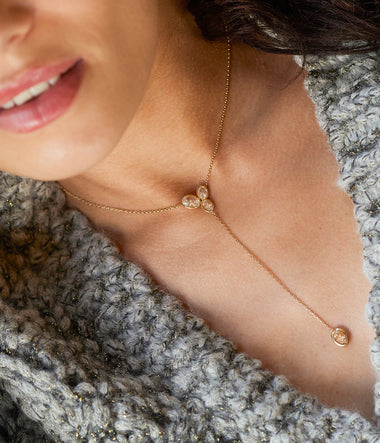 collier Zag Galane en acier doré