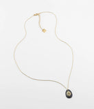 Collier ZAG Inley Noir en acier doré