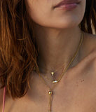 Collier ZAG Astral en acier doré