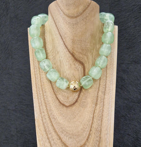 Collier ZAG Oedipe vert clair