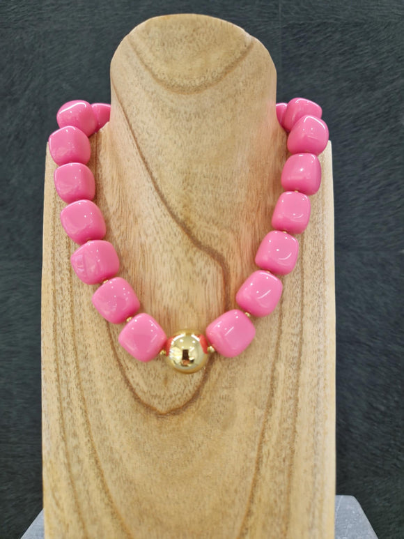 Collier ZAG Laîos Fuchsia