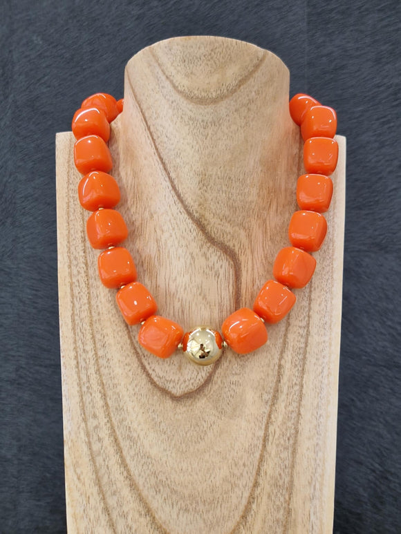 Collier ZAG LaÎos Orange