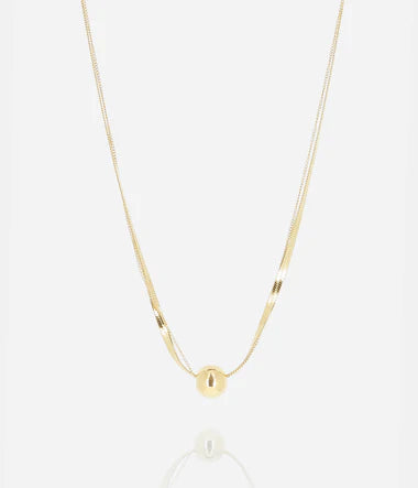 Collier ZAG Lugano en acier doré