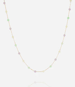 Collier ZAG Octavia Aqua en acier doré